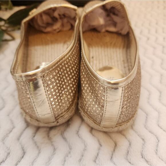 MICHAEL KORS HASTINGS METALLIC LINEN SLIP ON SIZE 9M - Picture 9 of 9